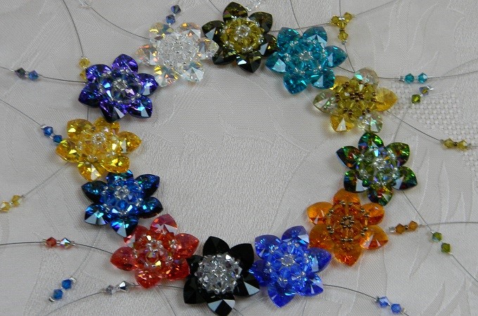 collier perles swarovski couleurs